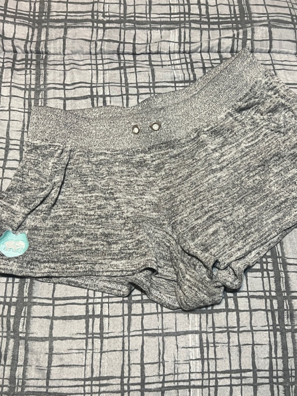 ivory ella Heather Grey Knit Lounge Shorts